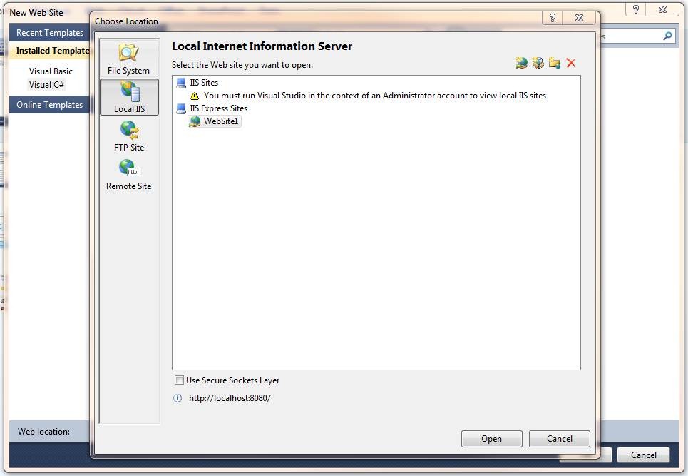 where is the iis express install directory
